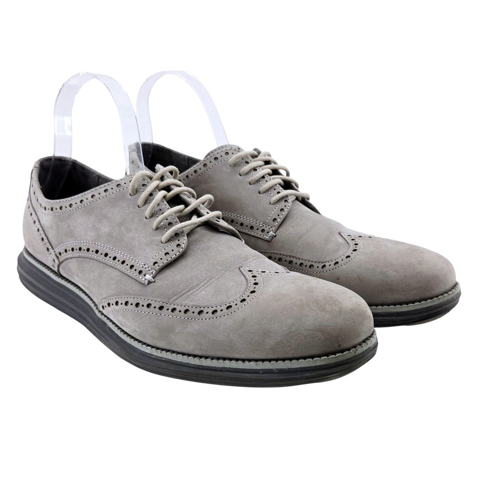 Cole Haan ● ZERØGRAND Grey Suede Oxford - Size 11.5
